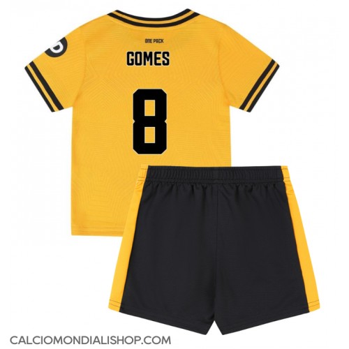 Maglie da calcio Wolves Joao Gomes #8 Prima Maglia Bambino 2024-25 Manica Corta (+ Pantaloni corti)